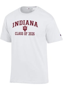 Champion Indiana Hoosiers White Font Class of 2026 Jersey Short Sleeve T Shirt