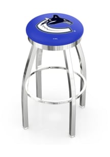 Vancouver Canucks Chrome Pub Stool - Silver