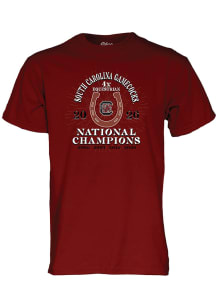 Blue 84 South Carolina Gamecocks Red 2026 Equestrian National Champions Short Sleeve T Shirt