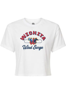 Summit Sportswear Wichita Wind Surge White Vintage Arch Script Short Sleeve T Shirt