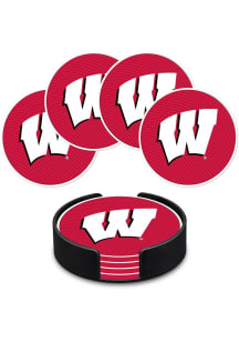 Wisconsin Badgers 4 Pack Coaster - Red