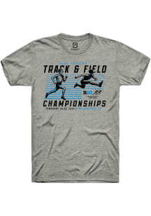 Summit Sportswear Big Ten Dark Grey 2026 Indoor Track & Field Championships Short Sleeve T Shirt