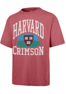 47 Harvard Crimson Crimson Arched Team Name Short Sleeve Fashion T Shirt