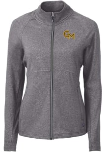 Cutter and Buck George Mason University Womens Black Adapt Eco Knit Light Weight Jacket