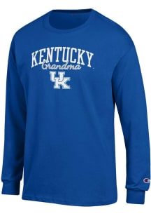 Champion Kentucky Wildcats Blue Grandma Script Jersey Long Sleeve T Shirt