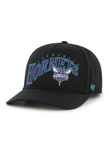 47 Charlotte Hornets Wave Hitch Adjustable Hat - Black