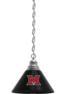 Miami RedHawks Single Silver Billiard Lamp