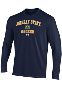 Under Armour Murray State Racers Navy Blue Soccer Performance Long Sleeve T Shirt