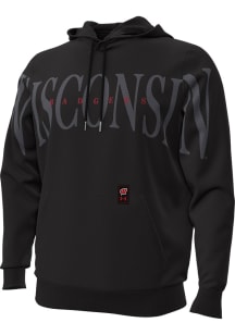 Under Armour Wisconsin Badgers Mens Black Icon Fleece Long Sleeve Hoodie