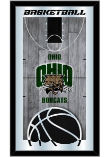 Ohio Bobcats Basketball Hanging Back Bar Mirror