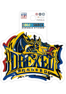 Drexel Dragons Justin patten Main 3in Durable Stickers - Navy Blue