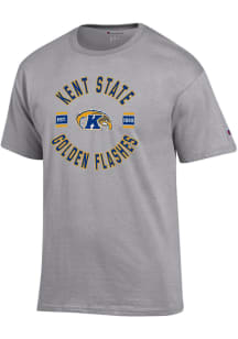 Champion Kent State Golden Flashes Grey Circle Stripes Jersey Short Sleeve T Shirt
