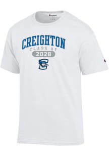 Champion Creighton Bluejays White Class of 2028 Jersey Short Sleeve T Shirt