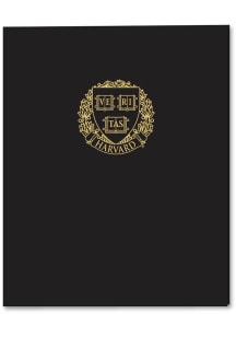 Harvard Crimson Seal Gold Foil Notebook and Folder - Black