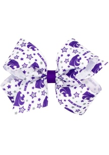 K-State Wildcats Medium Star Print Kids Hair Barrette