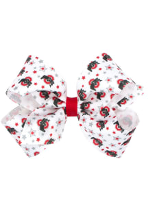 Ohio State Buckeyes Medium Star Print Kids Hair Barrette