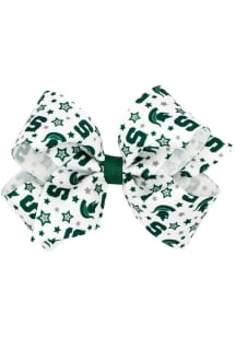 Michigan State Spartans Medium Star Print Kids Hair Barrette