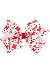 Nebraska Cornhuskers Star Print Kids Hair Barrette