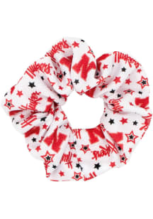 Nebraska Cornhuskers Game Day Star Print Womens Hair Scrunchie