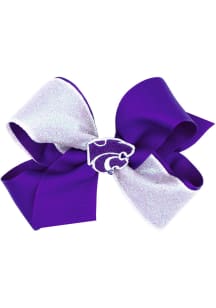 K-State Wildcats Color Block Glitter Kids Hair Barrette