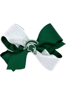 Michigan State Spartans Color Block Glitter Kids Hair Barrette