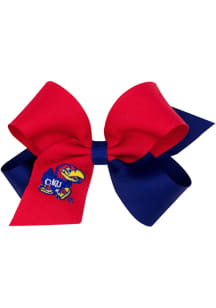 Kansas Jayhawks Color Block Kids Hair Barrette