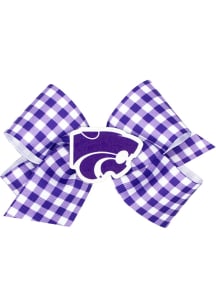 K-State Wildcats Gingham Kids Hair Barrette