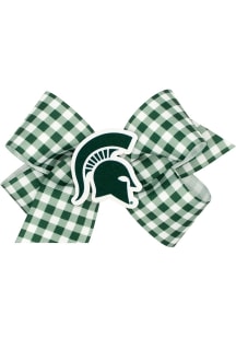 Michigan State Spartans Gingham Kids Hair Barrette