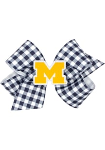 Michigan Wolverines Gingham Kids Hair Barrette