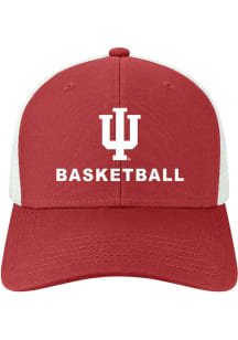 Indiana Hoosiers Basketball Mid Pro Trucker Adjustable Hat - Red
