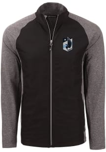 Cutter and Buck Minnesota United FC Mens Black Adapt Eco Medium Weight Jacket