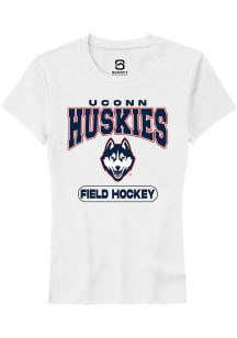 Summit Sportswear UConn Huskies Womens White Field Hockey Short Sleeve T-Shirt