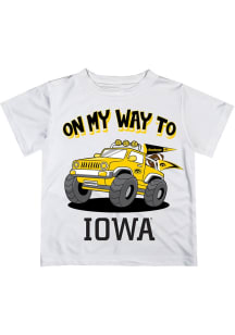 Vive La Fete Iowa Hawkeyes Youth White On My Way Short Sleeve T-Shirt