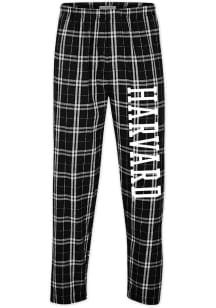 Harvard Crimson Mens Black Team name Sleep Pants