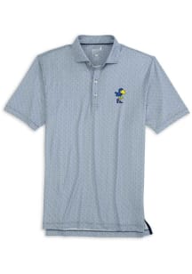 Johnnie O Kansas Jayhawks Mens Navy Blue Hinson Vault Short Sleeve Fashion Polo
