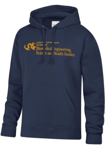 Drexel Dragons Mens Navy Blue SCHOOL OF BIOMEDICAL ENGINEERING, SCIENCE AND HEALTH STUDIES Embroid..