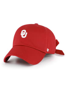 47 Oklahoma Sooners Crimson Bow Back Clean Up Womens Adjustable Hat