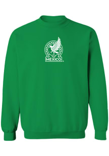 Vive La Fete Mexico National Team Womens Green Jean Crew Sweatshirt