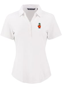 Cutter and Buck UCF Knights Womens White Vault Forge Eco Polo Short Sleeve Polo Shirt