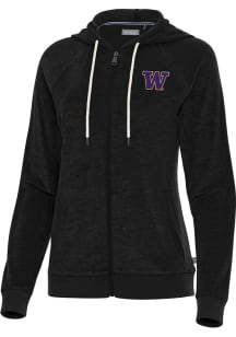 Antigua Washington Huskies Womens Navy Blue Favorite Long Sleeve Full Zip Jacket