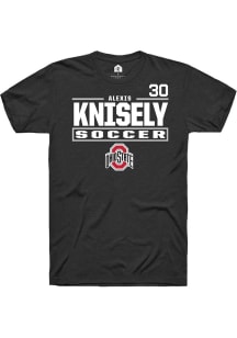 Alexis Knisely Ohio State Buckeyes Black NIL Stacked Box Short Sleeve Player T Shirt
