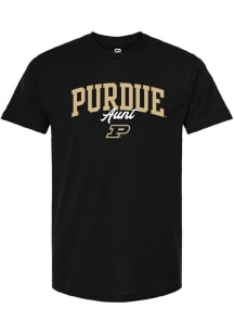 Summit Sportswear Purdue Boilermakers Womens Black Aunt Short Sleeve T-Shirt