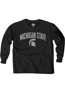 Blue 84 Michigan State Spartans Youth Black Team Wordmark Long Sleeve T-Shirt