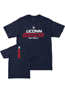Caprice Bohmer UConn Huskies Youth Navy Blue NIL Rush Player Tee