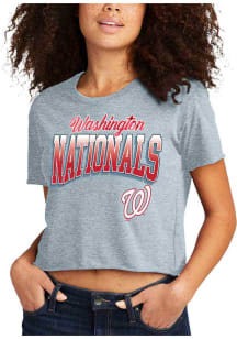 Washington Nationals Womens Blue Next Level Short Sleeve T-Shirt