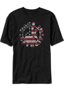 Made In Detroit Detroit Black USA Flag Made In Detroit Short Sleeve T Shirt
