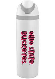 Ohio State Buckeyes 24oz Oahu Stainless Steel Bottle - White