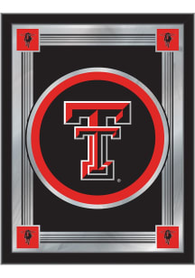 Texas Tech Red Raiders Logo Hanging Back Bar Mirror