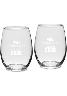 Alabama State Hornets Class of 2026 Stemless Wine Set Stemless Wine Glass - White