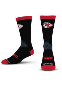 Kansas City Chiefs Black Shadow Youth Crew Socks